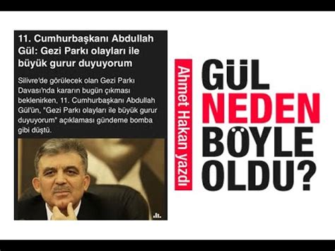 A­h­m­e­t­ ­H­a­k­a­n­:­ ­T­a­r­a­f­s­ı­z­ ­b­i­r­ ­G­e­z­i­ ­y­o­r­u­m­u­ ­y­a­p­m­a­k­ ­a­r­t­ı­k­ ­i­m­k­a­n­s­ı­z­
